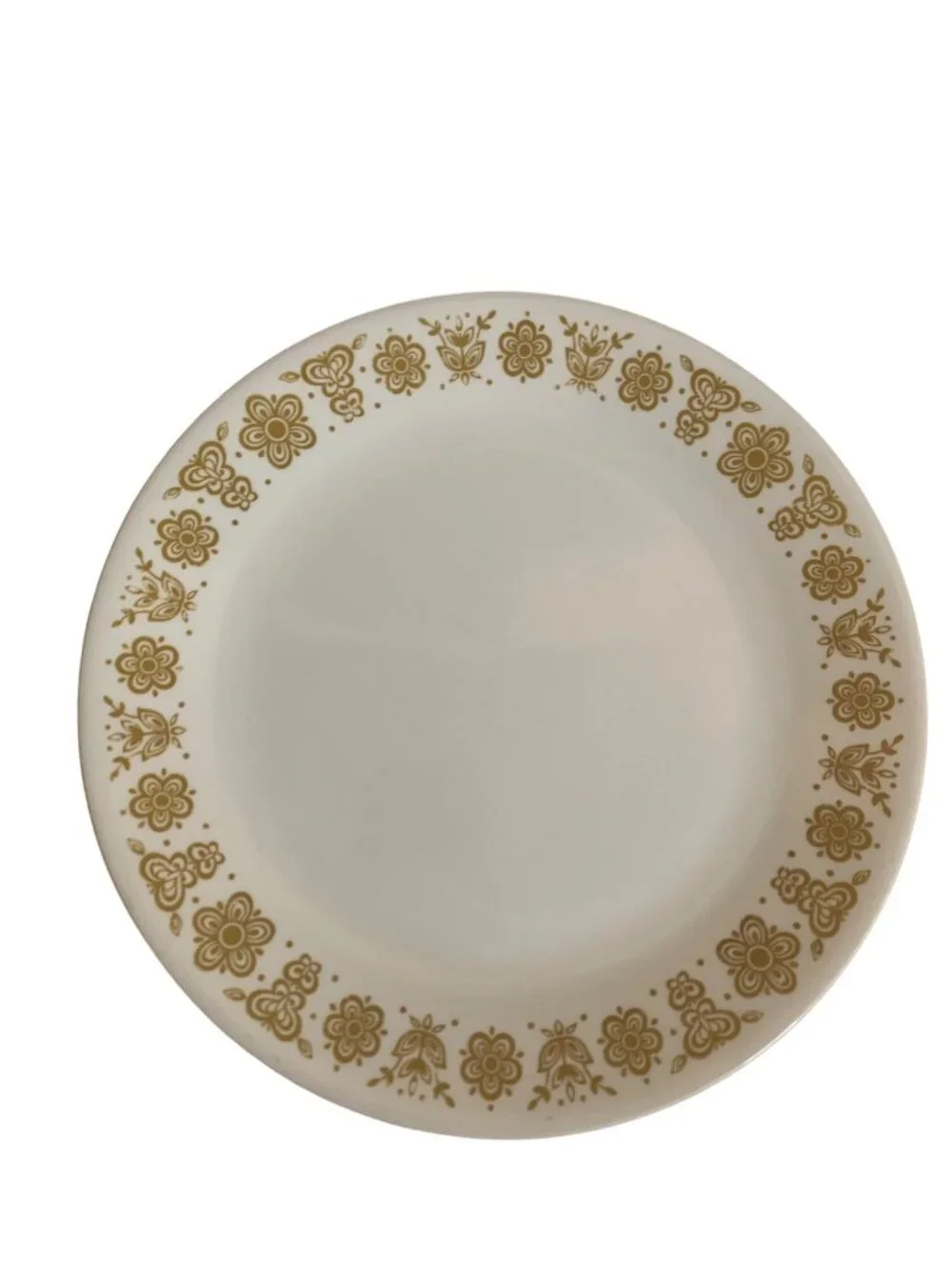 Vintage Corelle Butterfly Gold Dinner Plate Corning USA MCM Cottagecore Floral